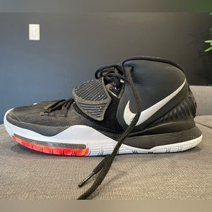 Kyrie 6 “Jet Black” basketball shoes Size 9 Mens